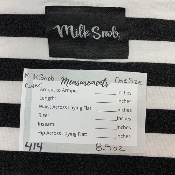 Milk Snob Multifunctional Cover - Black & White Signature Stripe - Picture 6 of 6